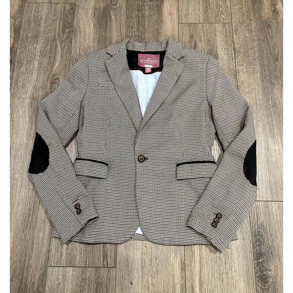 Black and White Houndstooth Blazer - Picture 6 of 6